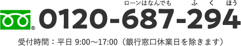 お電話でのお申込み 0120-687-294